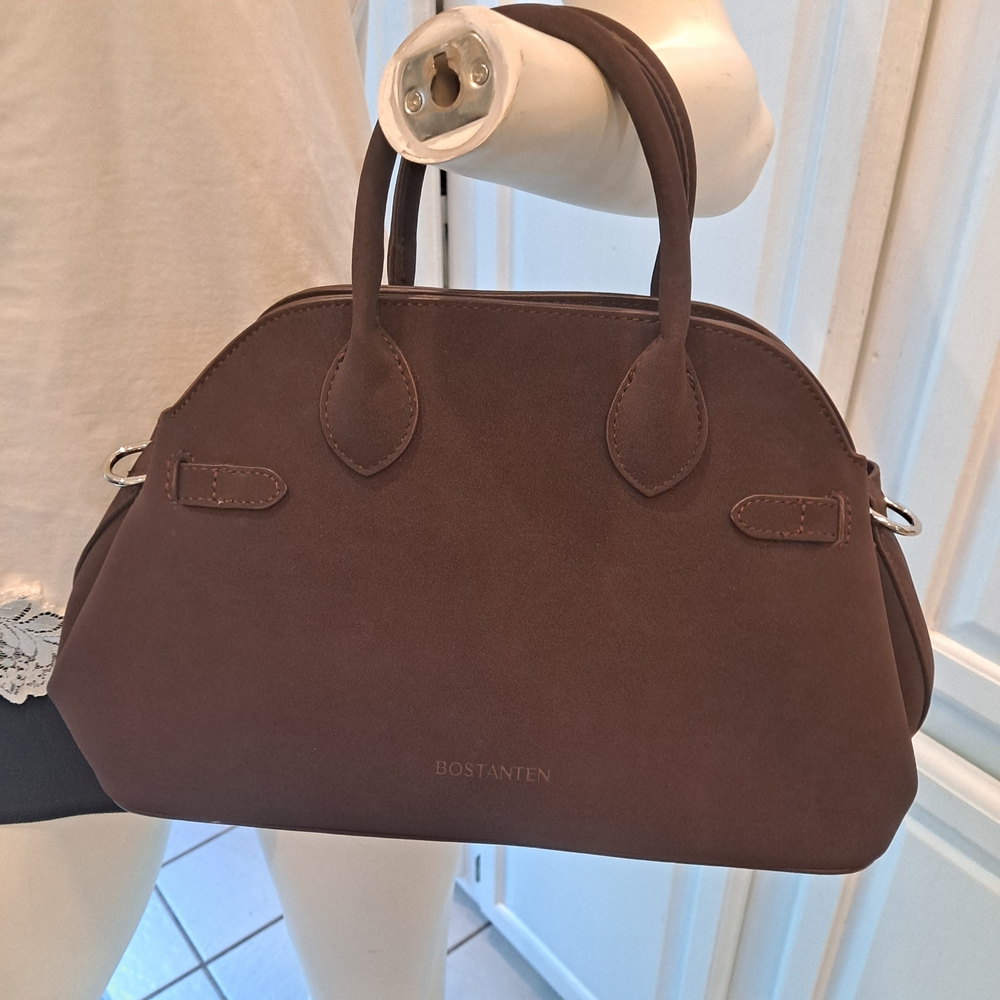 Bostanten Classic Brown Shoulder Bag for Women